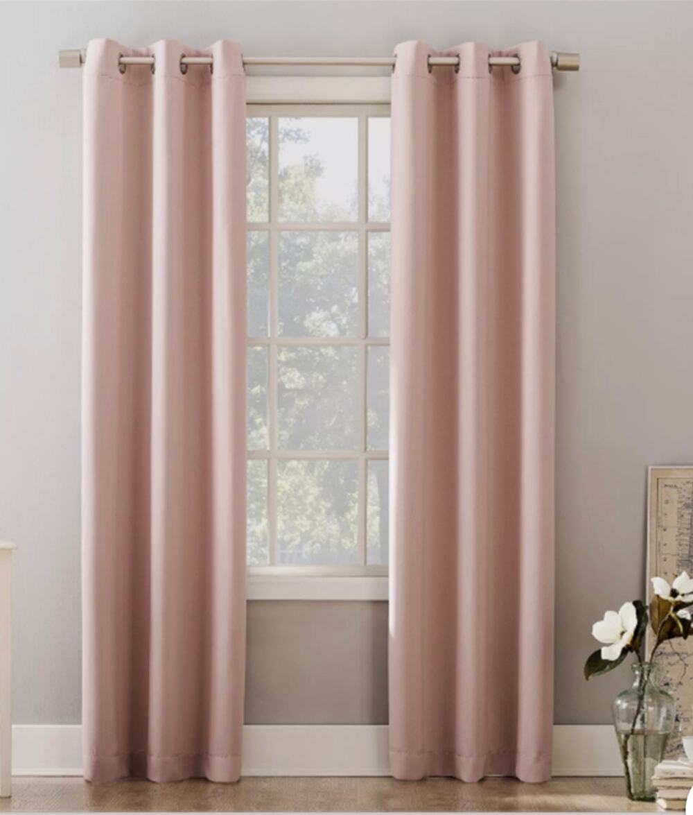 Lichtenberg Blush Pink Curtain Panels 54x95 2 Pack Sealed New